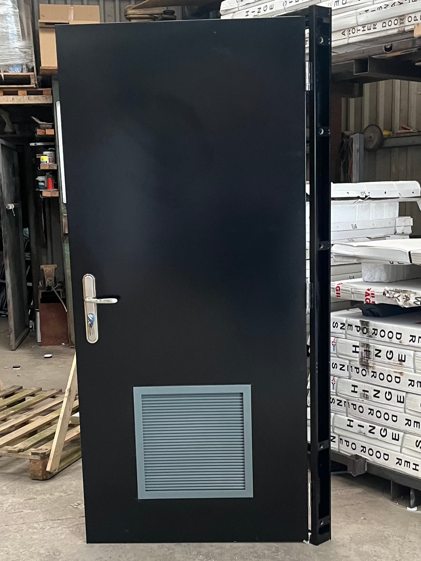 Sale Galvanised Steel Security Door 990 x 2095 with louvre