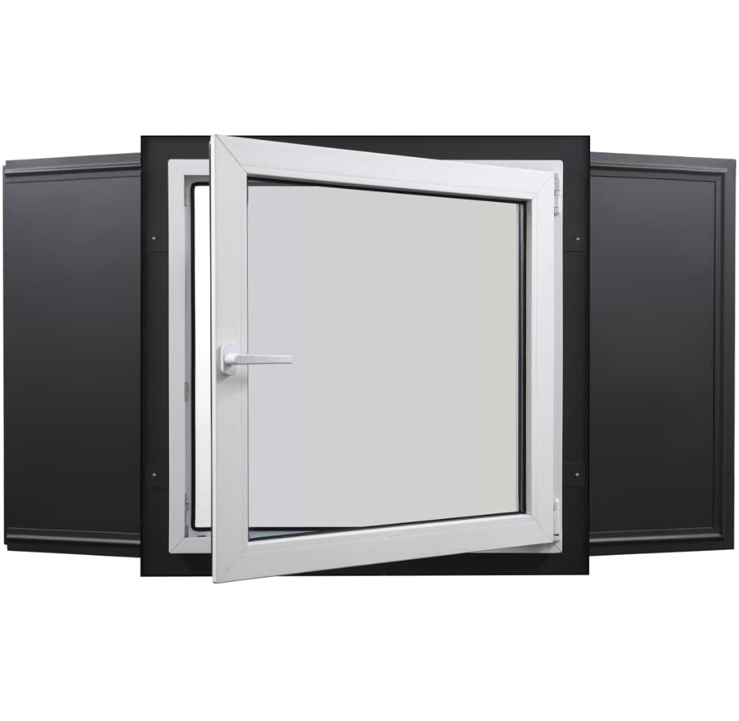 Antival Shutter and Tilt and Turn Window open from side