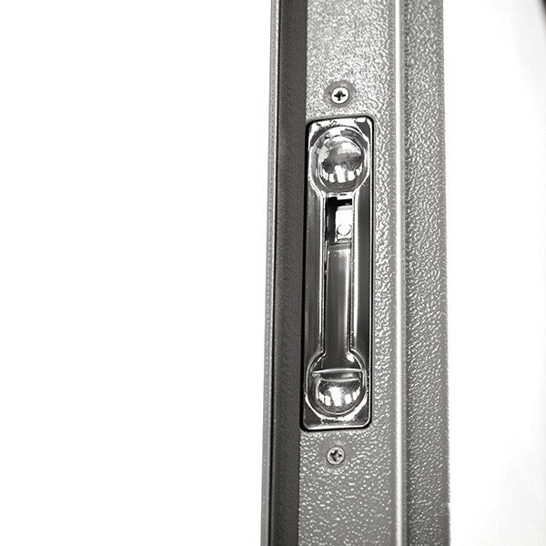 Heavy Duty Steel Double Security Door, Grey, Flush Bolts