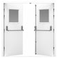 Heavy Duty Steel Double Fire Exit Door with Vision Panel