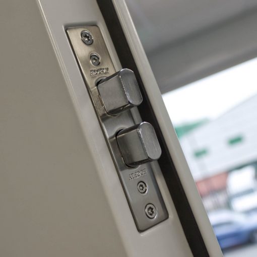 Lock mechanism for FD120 Fire Rated Security Door