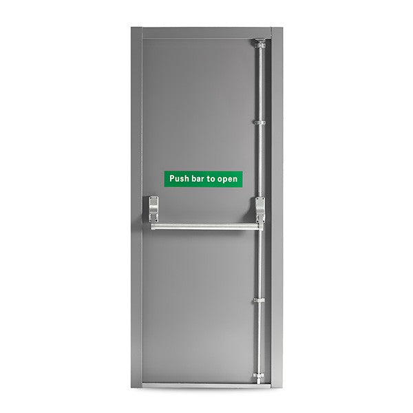 Single Fire Exit Door With Exidor 294 Panic Bar